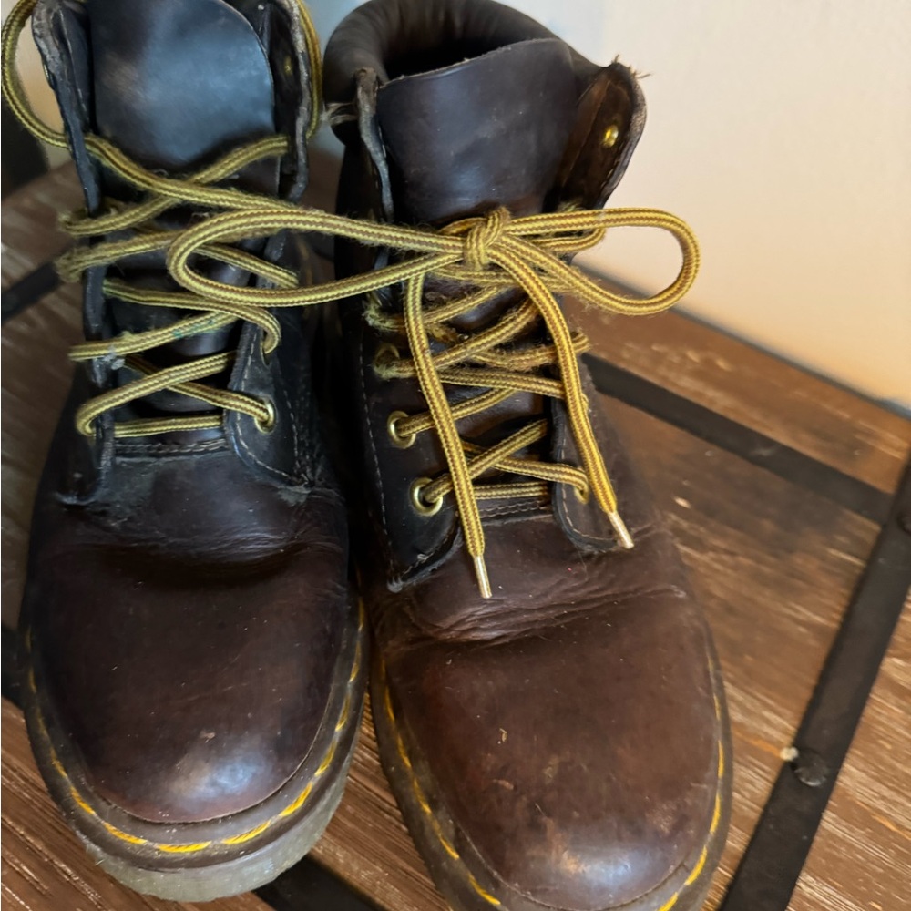 Dr. Martens Dark Brown Lace Up Boots